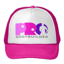 Pro Bodybuilder Girl Pink Hat hats