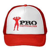 Pro Bodybuilder Red Hat hats