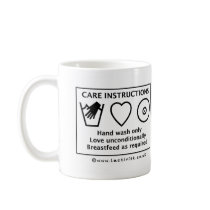 Pro Breastfeeding Care Instructions Mug