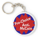 Pro-Choice, Anti-McCain Key Chain