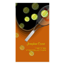 Pro de tennis, cartes de visite d'instructeurs de  cartes de visite personnelles