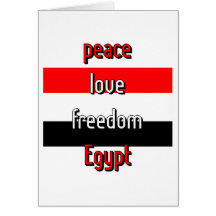Pro-democracy Egypt Greeting Card