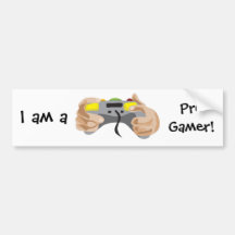 pro gamer!  Customizable: Bumper Sticker