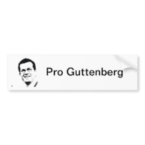 Pro Guttenberg Autoaufkleber