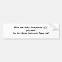 Pro-life bumper sticker