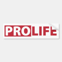 Pro Life Bumper Stickers