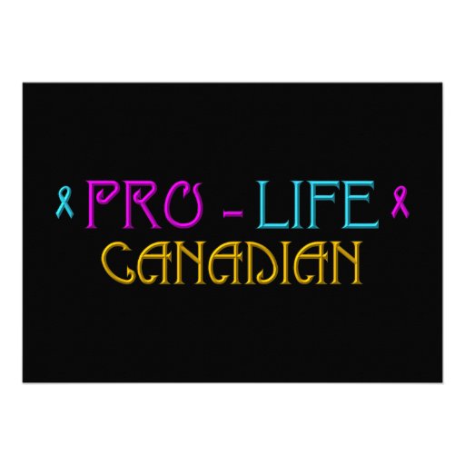 PRO-LIFE CANADIAN ANNOUNCEMENT