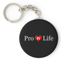 Pro-Life Heart and Baby Feet Keychain