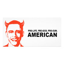 Pro-life. Pro-God. Pro-Gun American Customized Photo Card