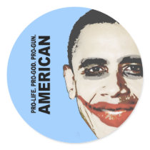 Pro-life. Pro-God. Pro-Gun American Stickers