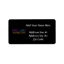 Pro-Life Republican Personalized Address Label