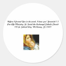 Pro-Life Round Stickers