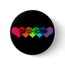 Pro Love say no to prop 8 h8 Pinback Buttons