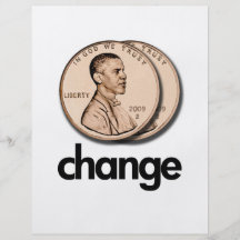 PRO OBAMA CHANGE PERSONALIZED FLYER