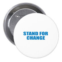 Pro-Obama - STAND FOR CHANGE Pinback Buttons
