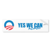 Pro-Obama - YES WE CAN AGAIN Bumper Sticker