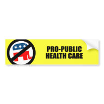 Pro-Public Health Care Bumper Stickers