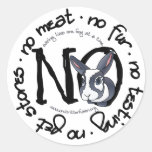 Pro-Rabbit round sticker