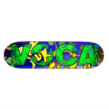Pro Voca Design Fluoro Skatedeck Skate Deck