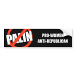 Pro-Women Anti-Republican bumper stickers