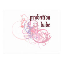 Probation Babe Postcards