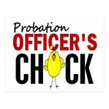 Probation Officer's Chick Post Card