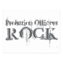 Probation Officers Rock Post Cards