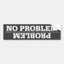 Problème/aucun adhésif pour pare-chocs de problème autocollant pour voiture