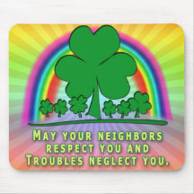 PROBLÈMES - BÉNÉDICTION IRLANDAISE TAPIS DE SOURIS