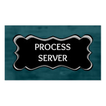 Process Server Elegant Name Plate Business Card Templates