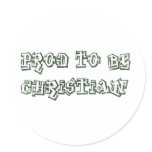 Prod to ben Christian Graffiti Marbre Round Stickers