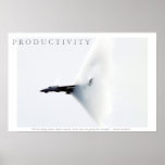 PRODUCTIVITY Motivational Airplane Andretti Poster