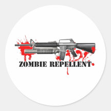 Produit répulsif de zombi autocollants ronds