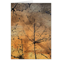 Produits d'or de feuille. carte de vœux