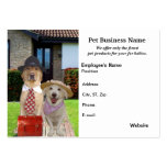 Produits et entreprises d'animal familier cartes de visite personnelles