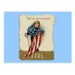Produits patriotiques vintages mignons cartes postales