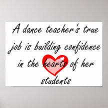 Professeur de danse - confiance de bâtiment poster