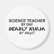 Professeur de Sciences Ninja mortel Aimants Pour Réfrigérateur