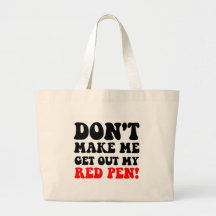 Professeur drôle sacs en toile