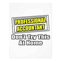 Professional Accountant...Don't Try This At Home Letterhead Design