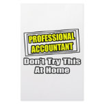Professional Accountant...Don't Try This At Home stationery