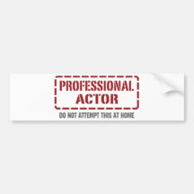 Professional Actor Bumper Sticker