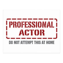 Professional Actor Postcards