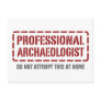 Professional Archaeologist Post Card
