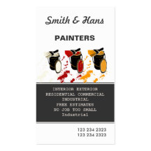 Professional Artist Painter and Painting Services Business Card