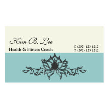 Professional Asian Lotus Flower Business Cards