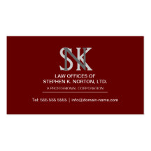 Professional Attorney Business Cards