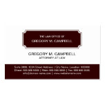 Professional / Attorney Dark Red Business Cards
