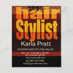 Professional Beauty Salon Spa Hairstylist Full Color Flyer