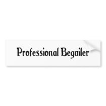 Professional Beguiler Bumper Sticker